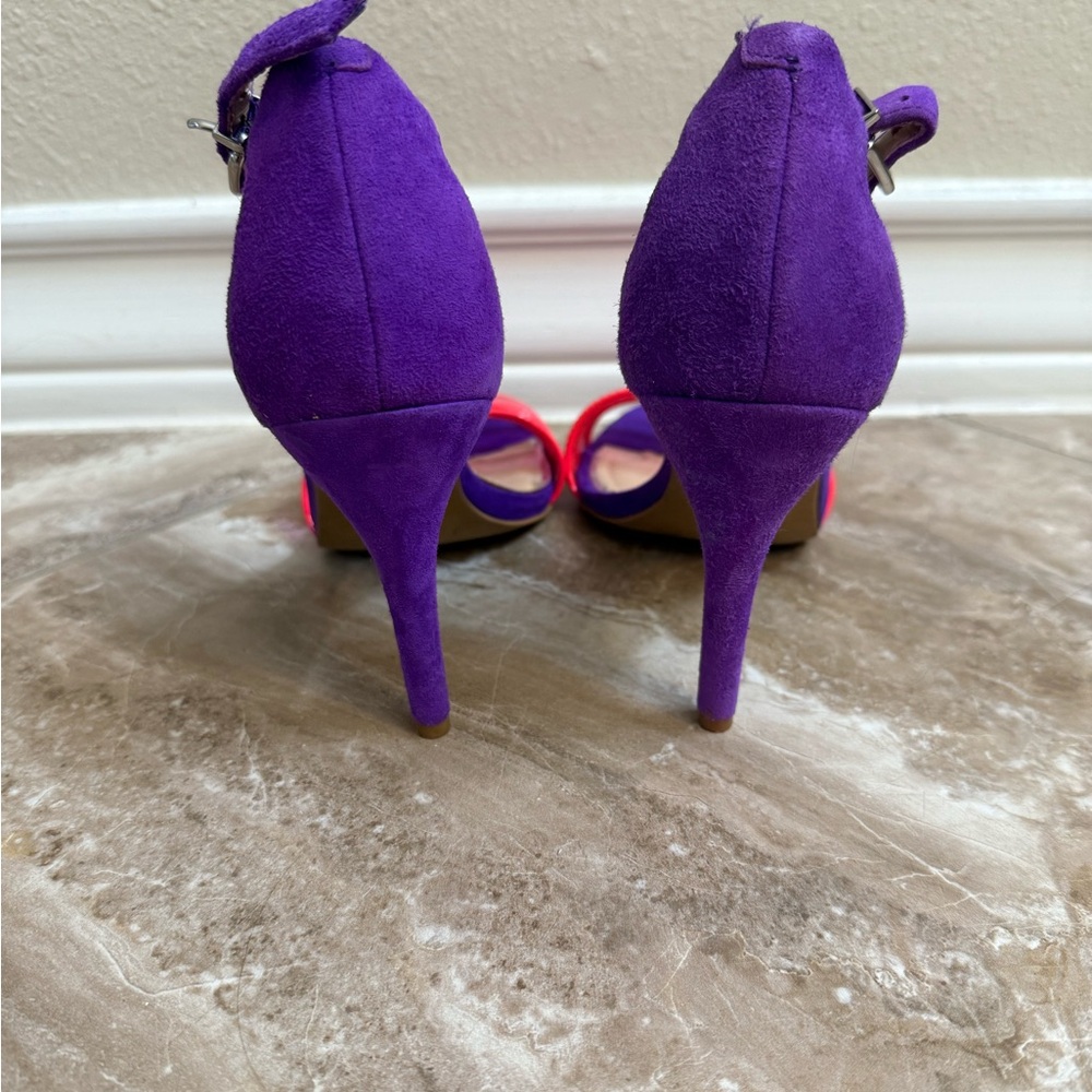 Jessica Simpson Purple and Red Heels - Picture 2 of 6